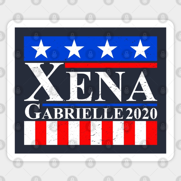 Xena and Gabrielle Sticker by nickbeta